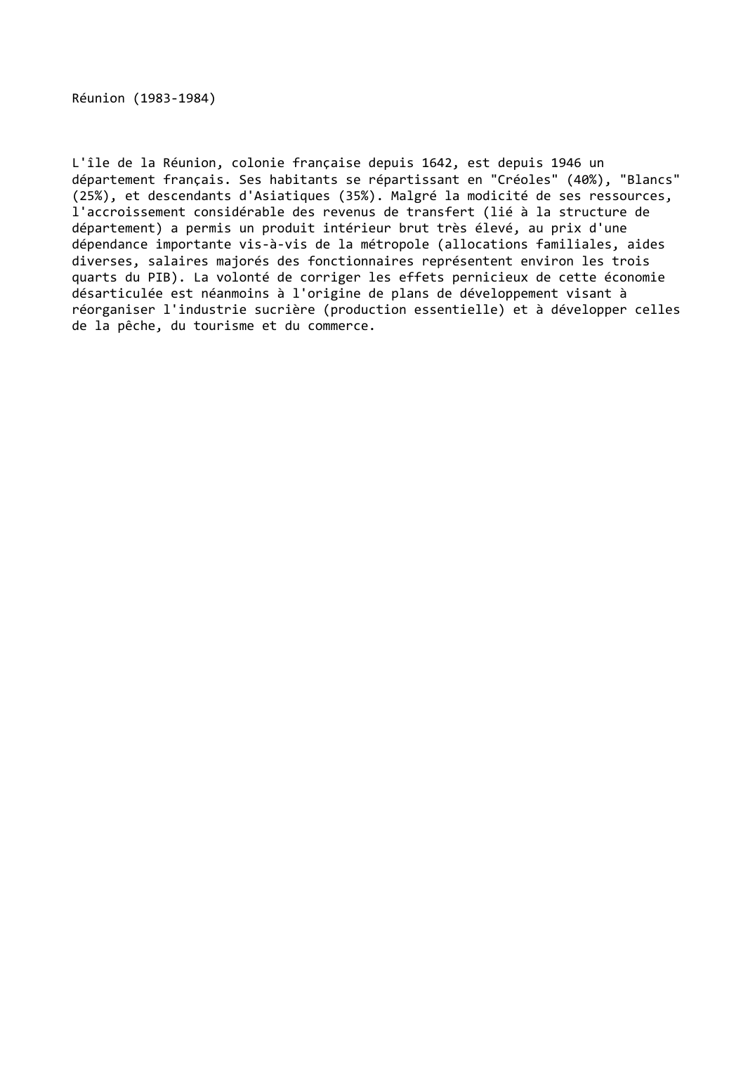 Prévisualisation du document Réunion (1983-1984)