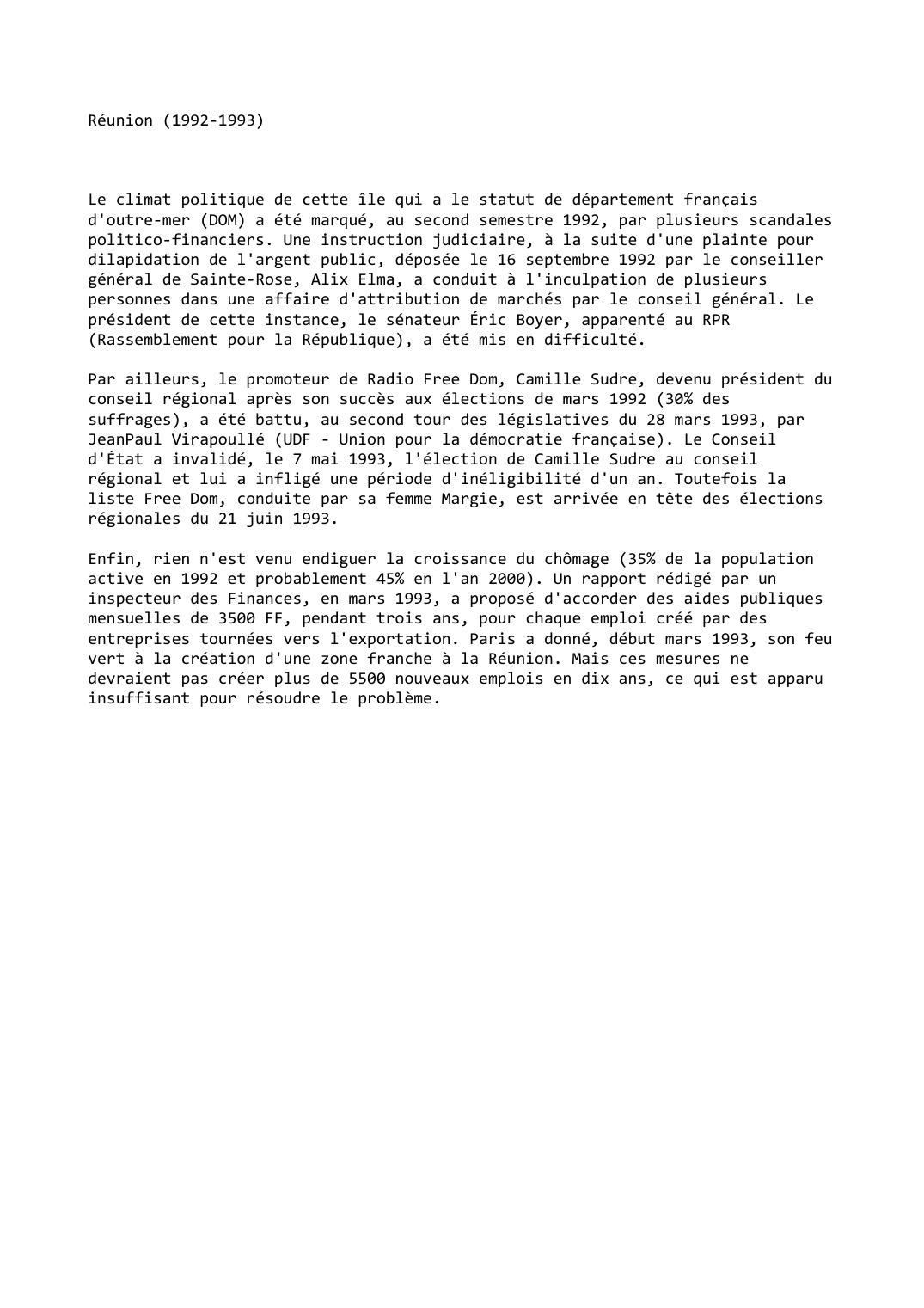 Prévisualisation du document Réunion (1992-1993)