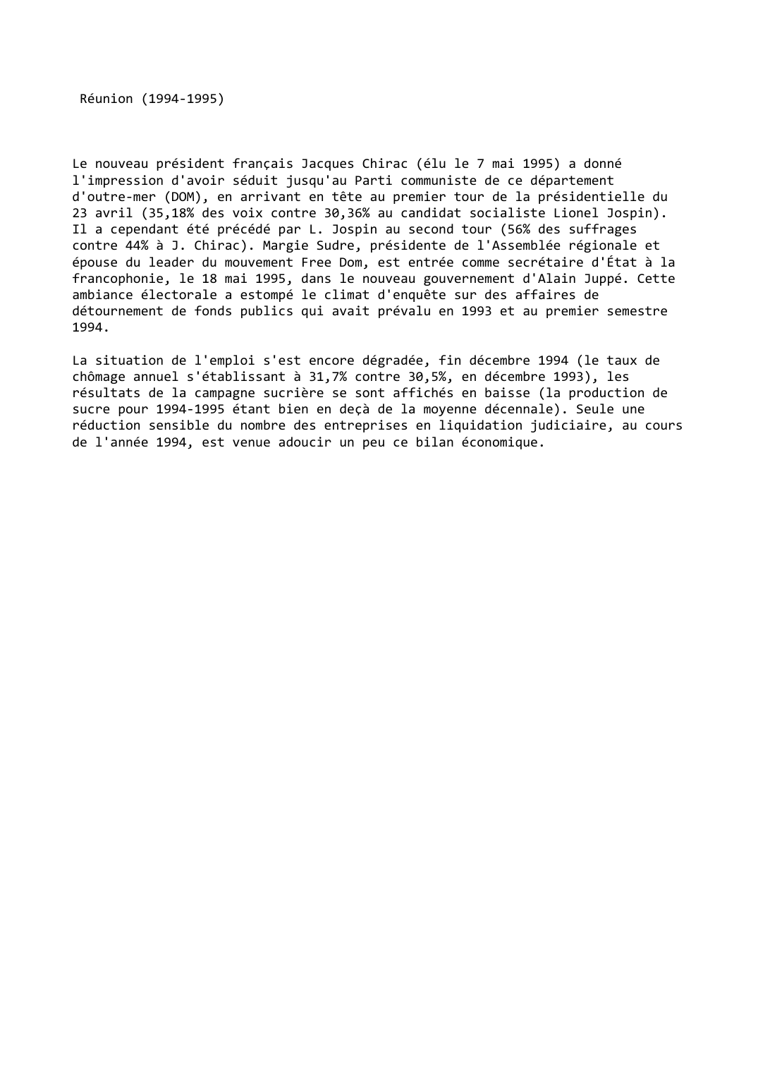 Prévisualisation du document Réunion (1994-1995)
