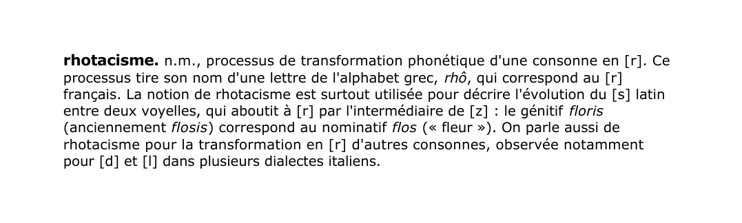 Prévisualisation du document rhotacisme.