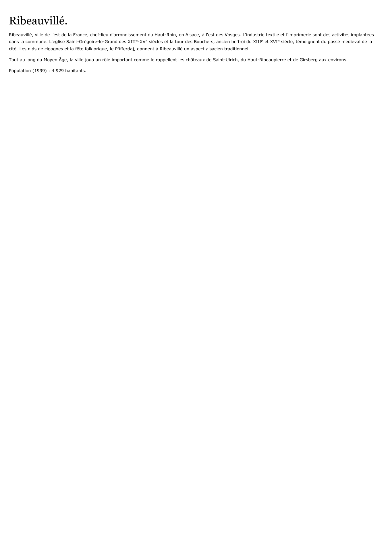 Prévisualisation du document Ribeauvillé.