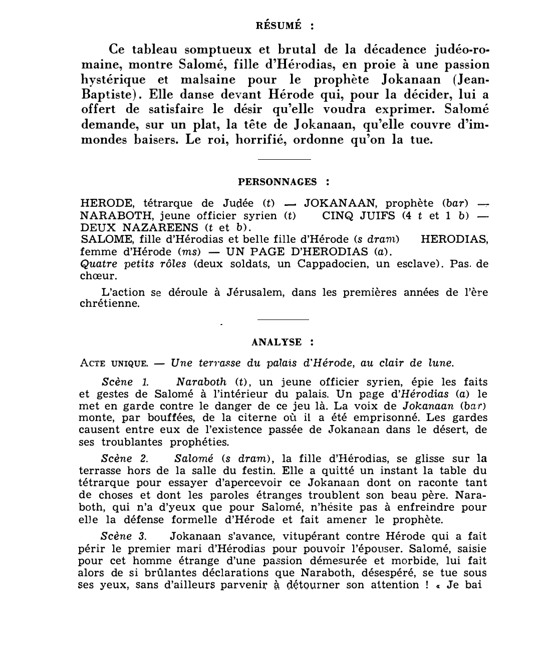 Prévisualisation du document Richard STRAUSS : SALOMÉ (résumé & analyse)