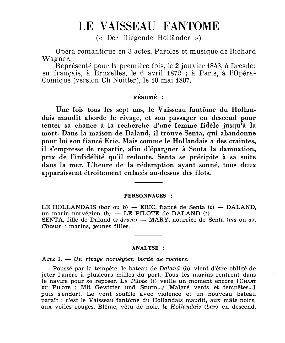 Prévisualisation du document Richard WAGNER : LE VAISSEAU FANTOME