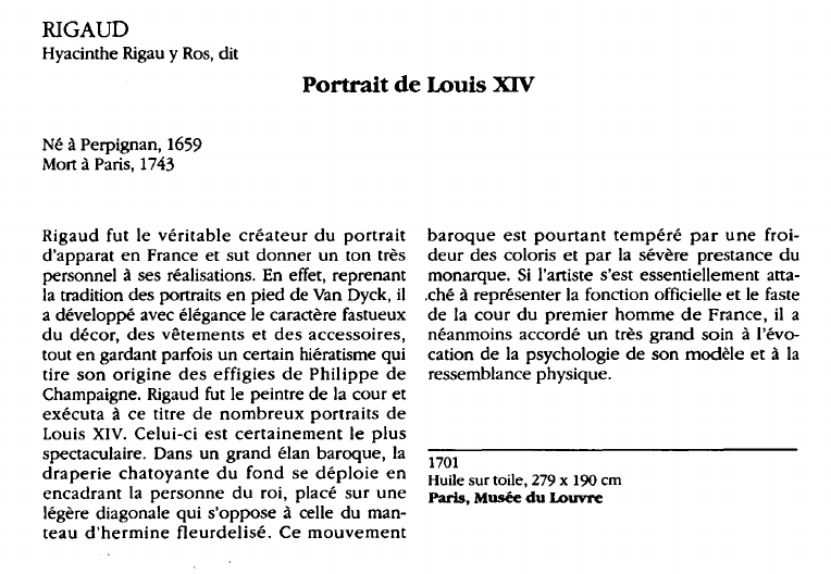Prévisualisation du document RIGAUDHyacinthe Rigau y Ros, dit:Portrait de Louis XIV.