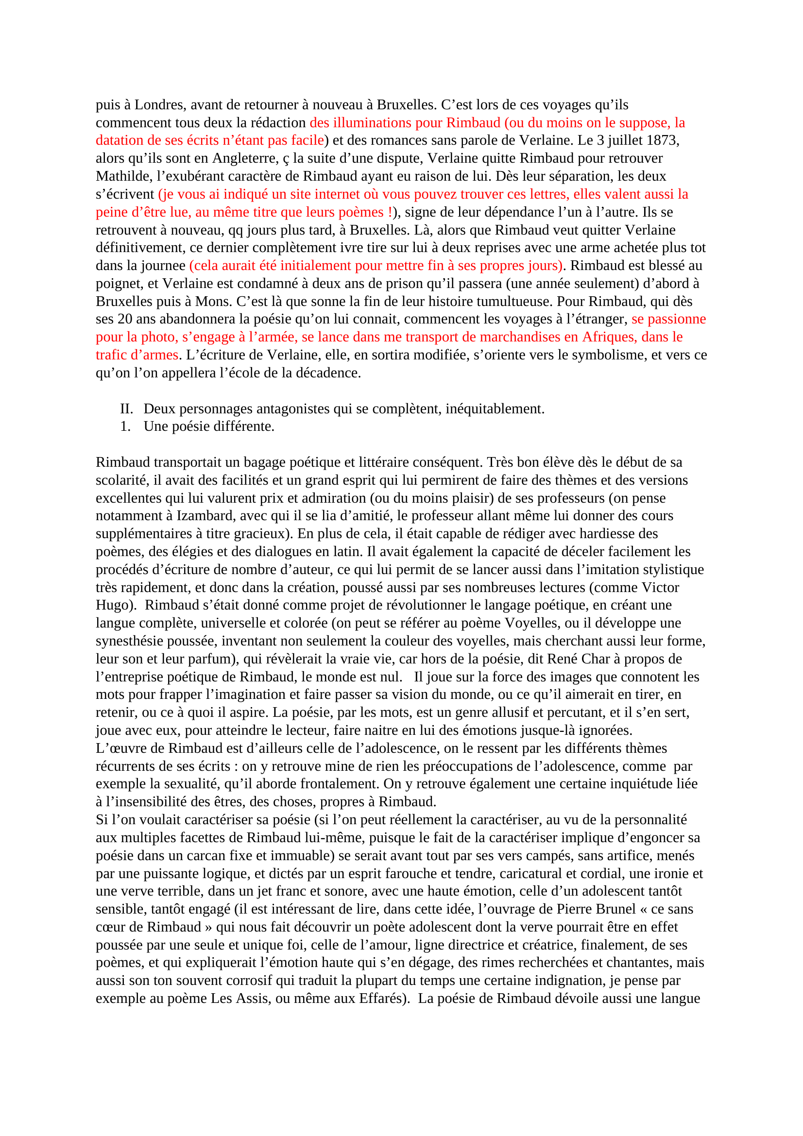 Prévisualisation du document Rimbaud et Verlaine