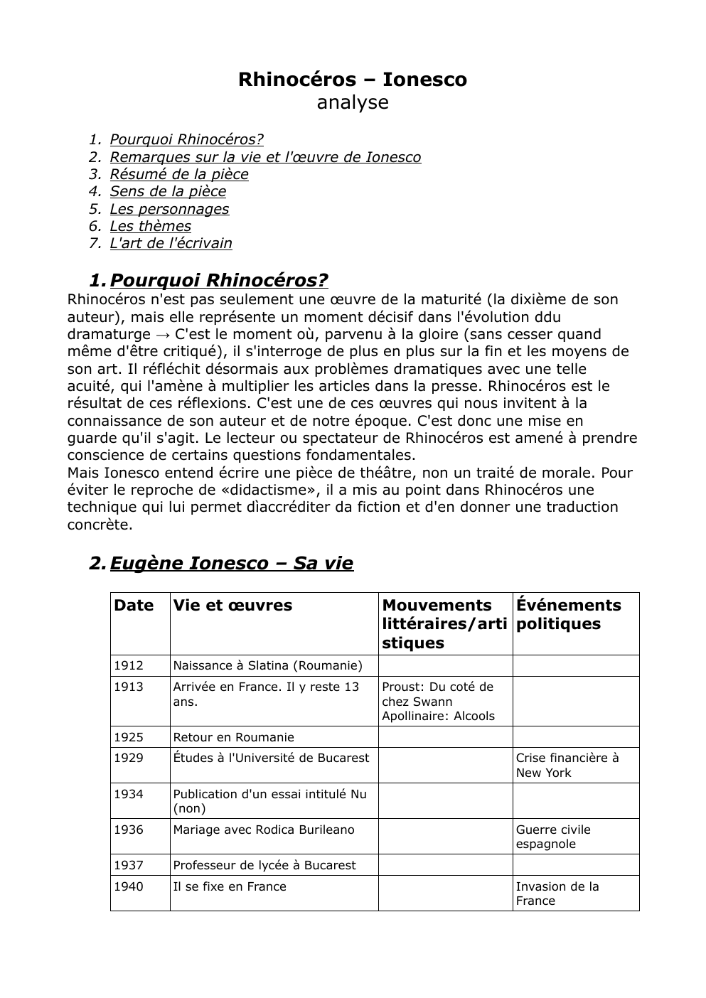 Prévisualisation du document Rinocéros - Ionnesco