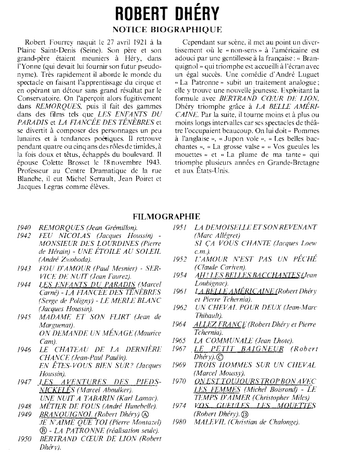 Prévisualisation du document ROBERT DHÉRY