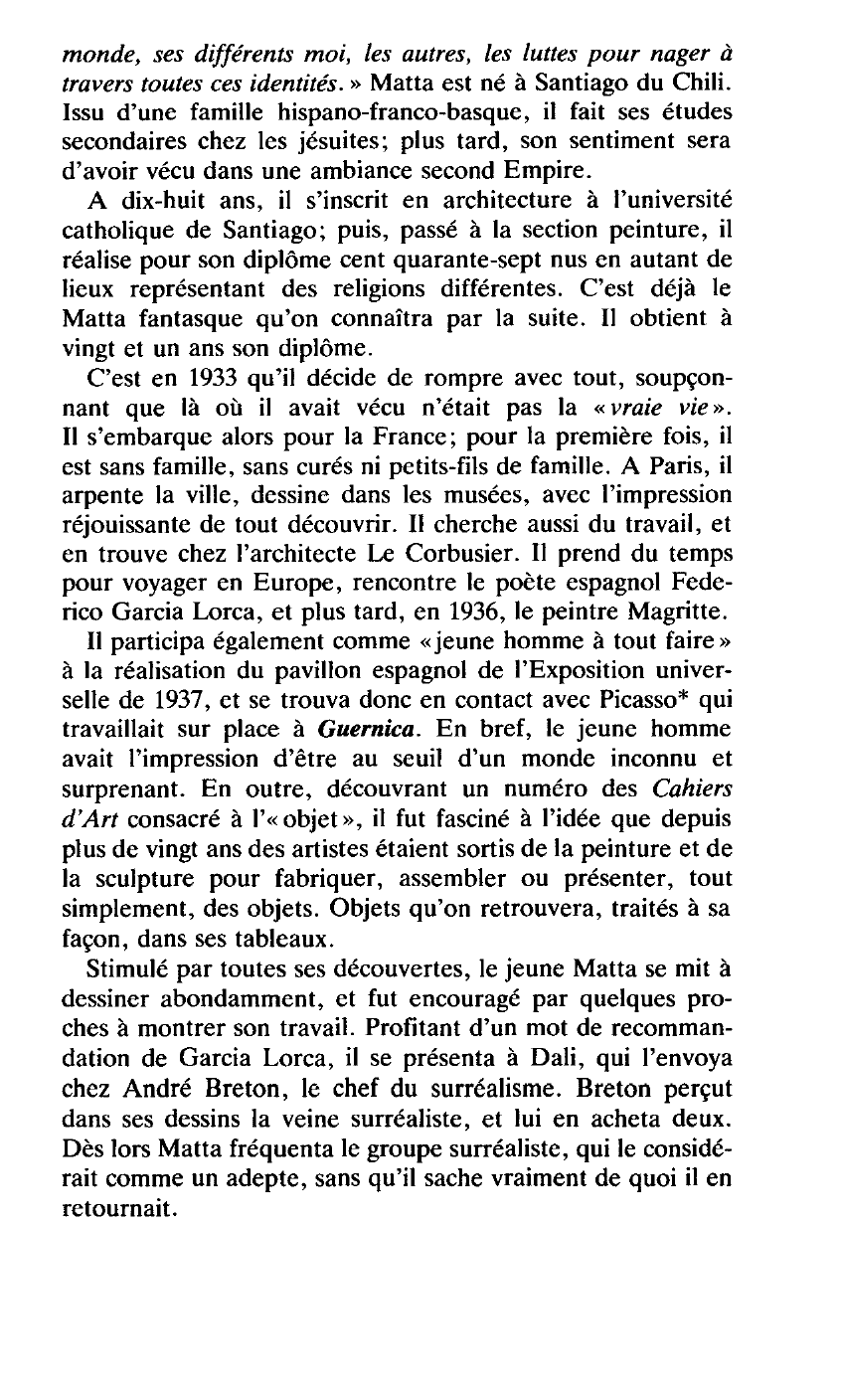 Prévisualisation du document Roberto Matta 1911 Le Prophéteur