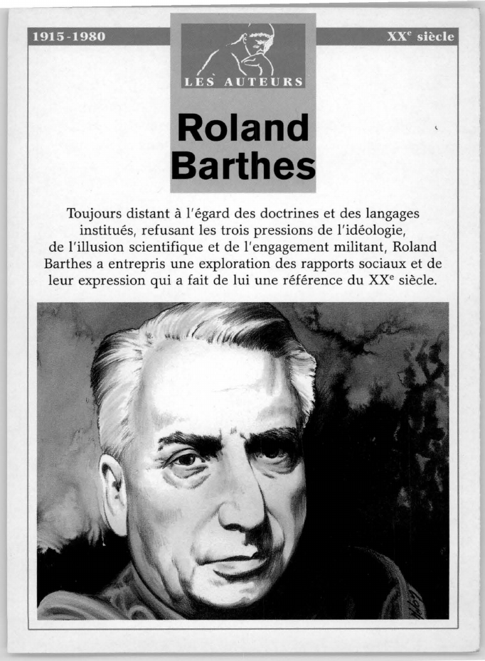 Prévisualisation du document Roland Barthes