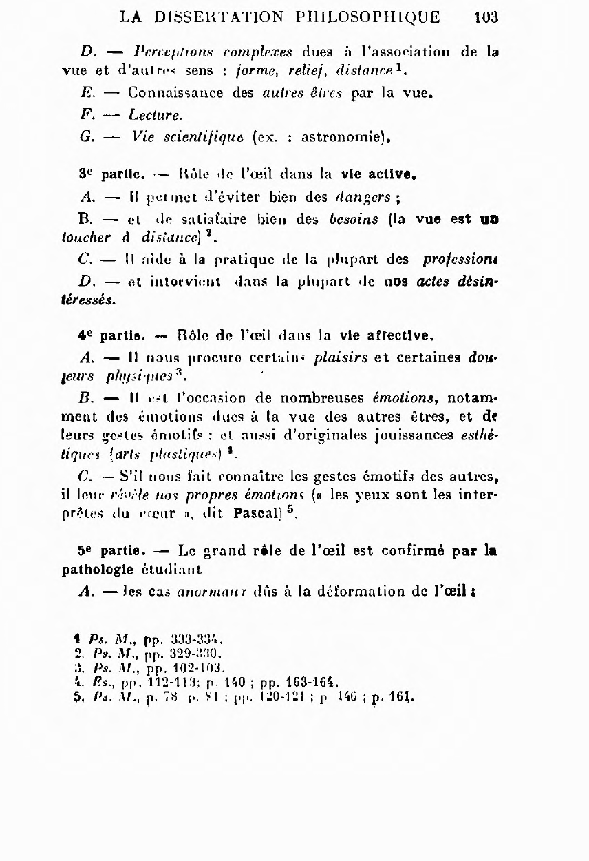 Prévisualisation du document Rôle psychologique de L'oeil.  PLAN.