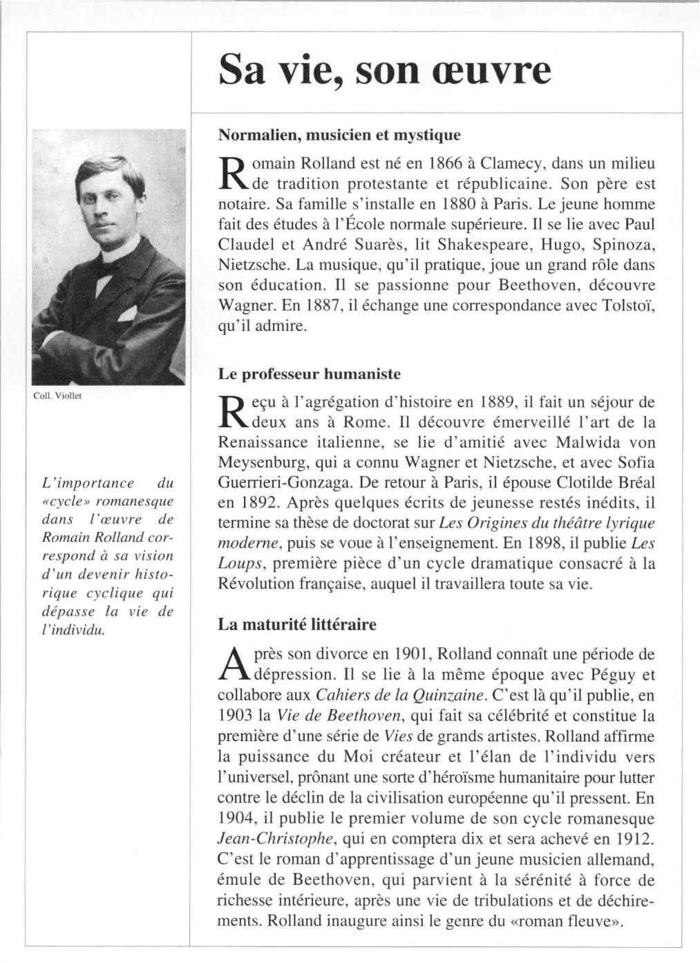 Prévisualisation du document Romain ROLLAND : Colas Breugnon