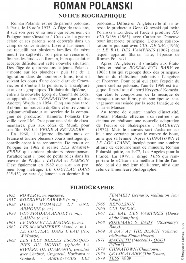 Prévisualisation du document ROMAN POLANSKI