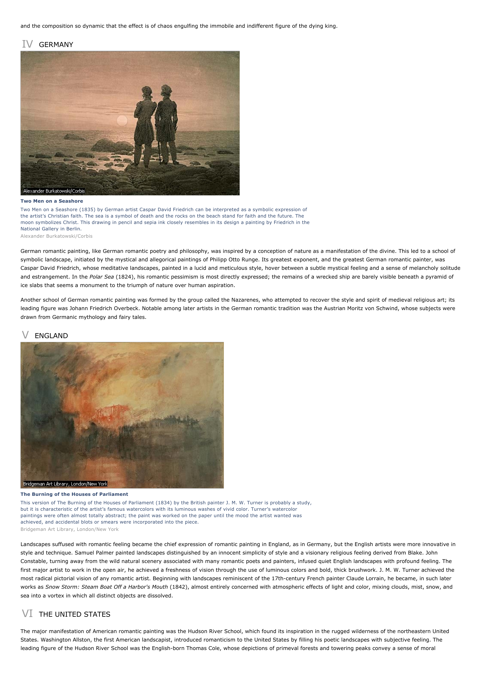 Prévisualisation du document Romanticism
I

INTRODUCTION

Romanticism, in art, European and American movement extending from about 1800 to 1850.