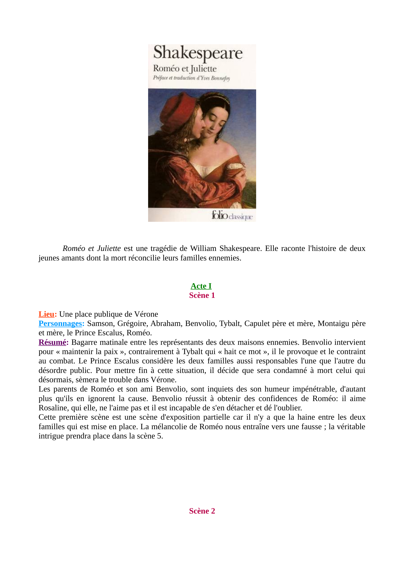 Prévisualisation du document Roméo et Juliette