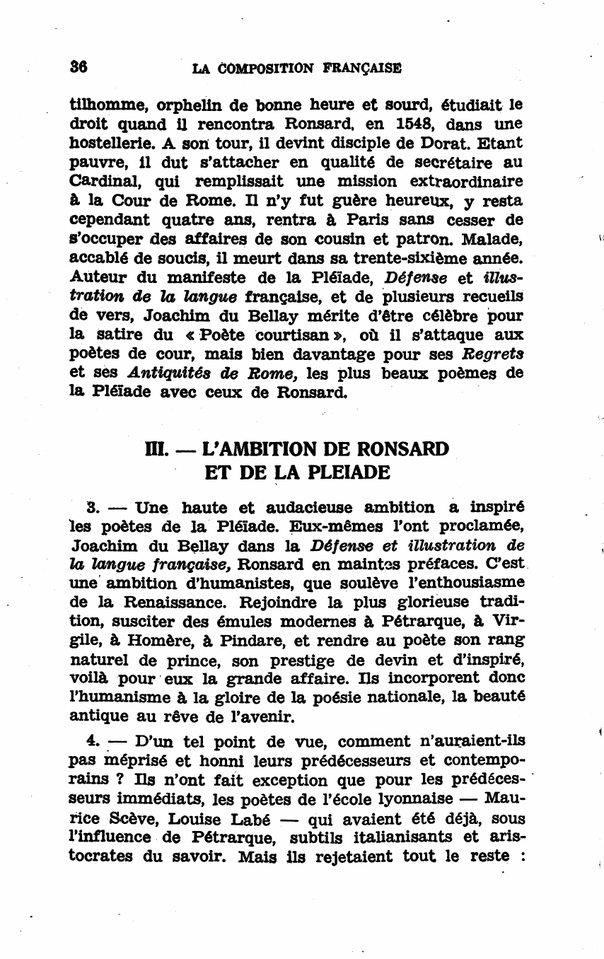 Prévisualisation du document RONSARD (1524-1585) ET LA PLEIADE