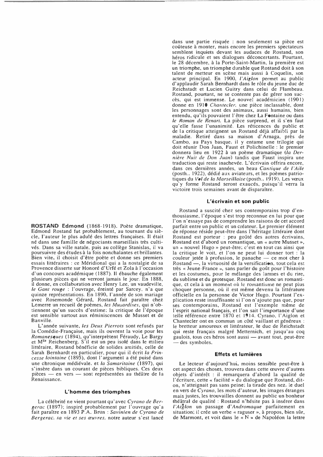 Prévisualisation du document ROSTAND Edmond