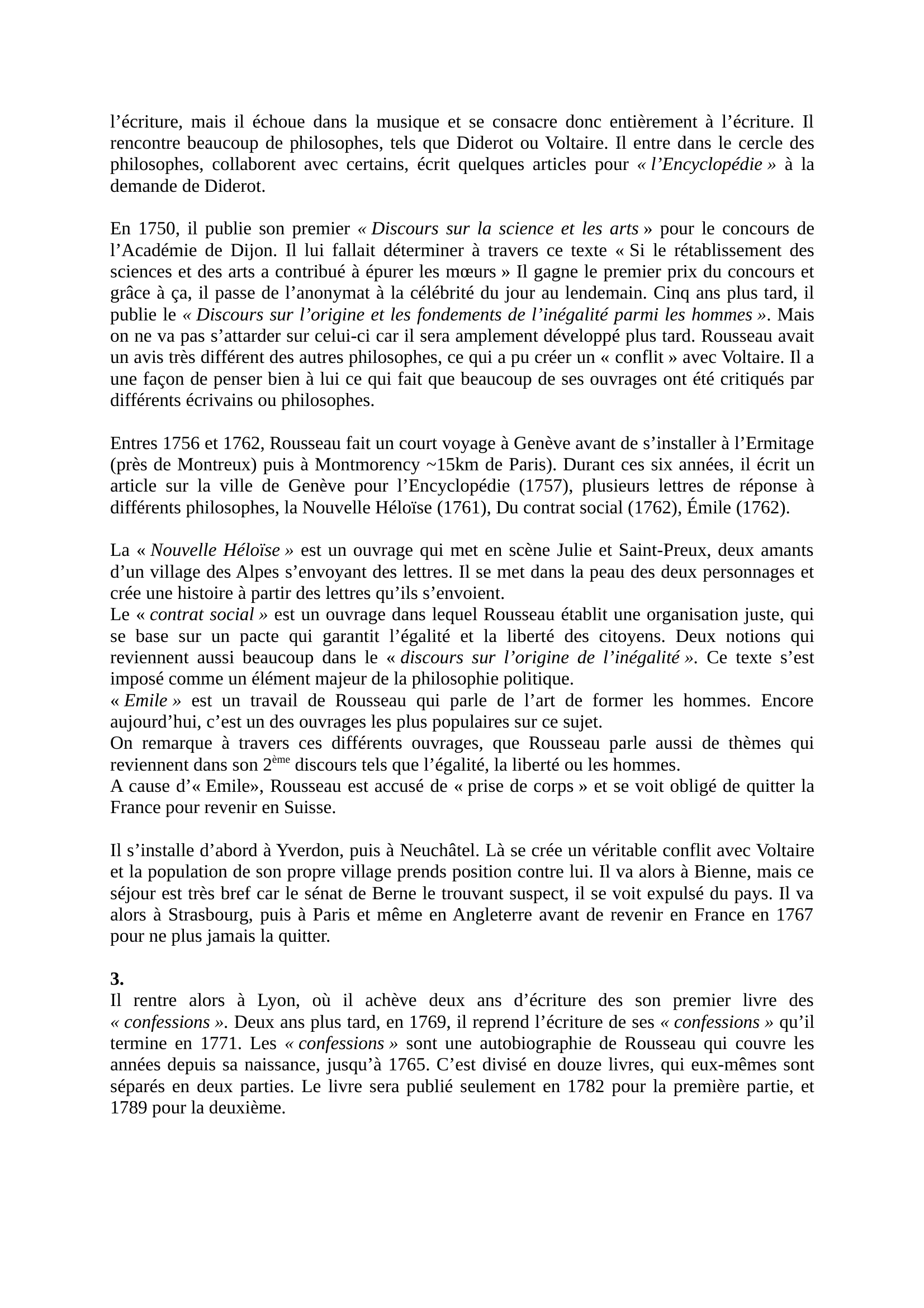 Prévisualisation du document Rousseau: discours sur l'origine de l'inégalité