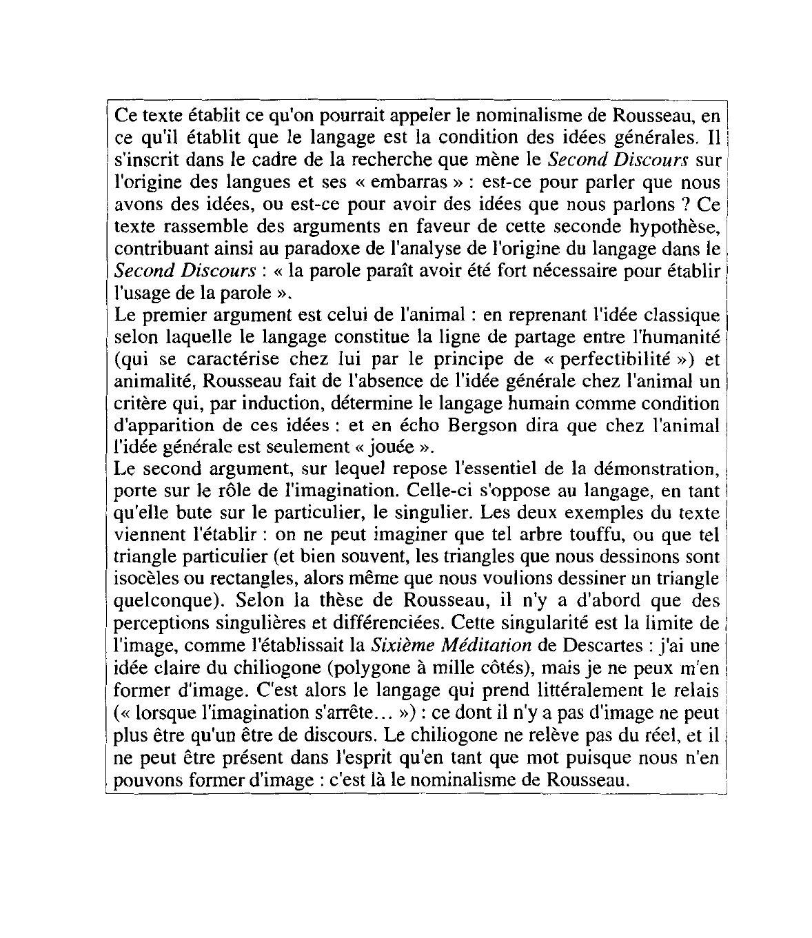 Prévisualisation du document Rousseau, Discours sur l'origine et les fondements de l'inégalité parmi les hommes, Garnier Flammarion, 1971, pp. 191-192. Commentaire