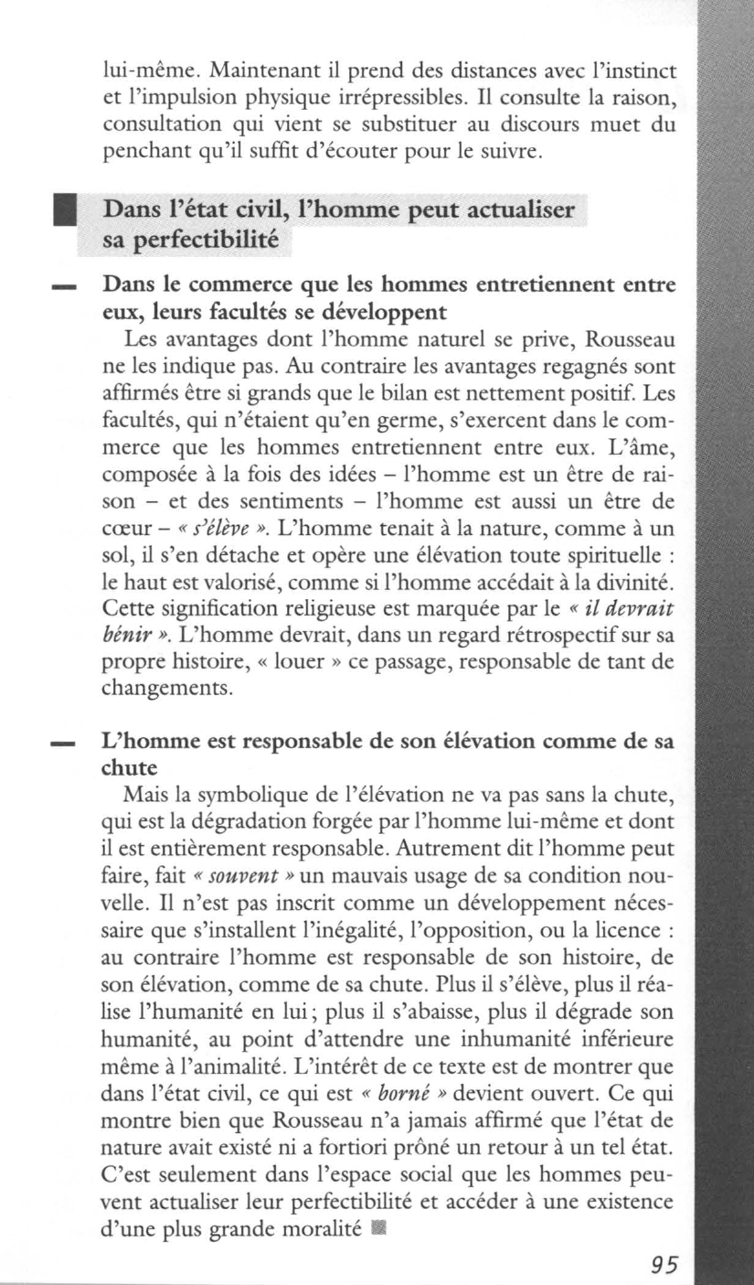 Prévisualisation du document Rousseau, Du contrat social (1762), Livre I, Chapitre 8 : « De l'état civil »