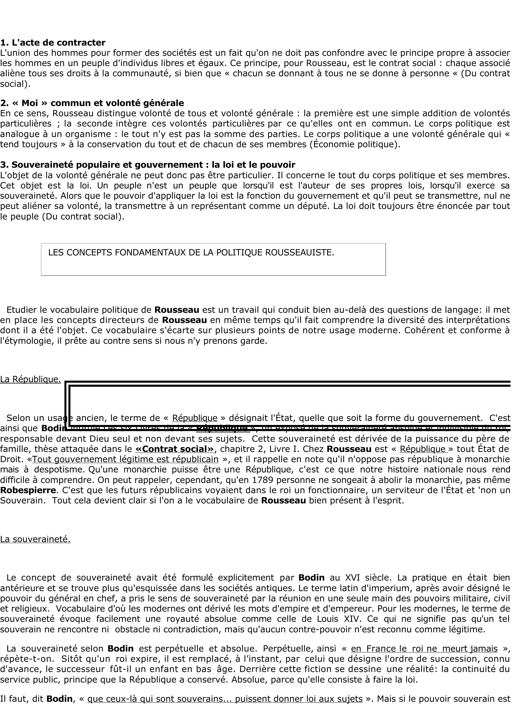 Prévisualisation du document Rousseau: Du contrat social