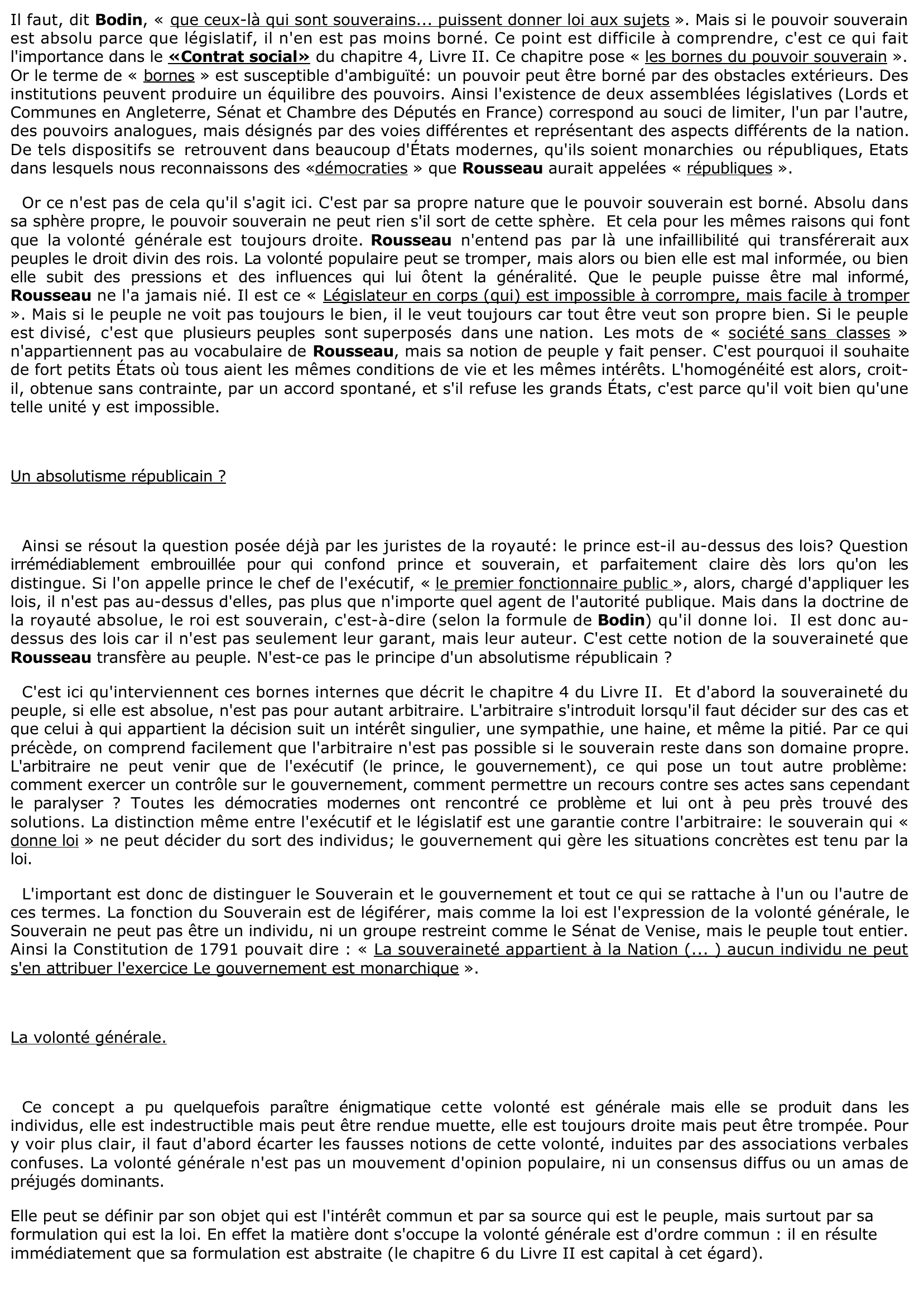 Prévisualisation du document Rousseau: Du contrat social	étude de l'oeuvre