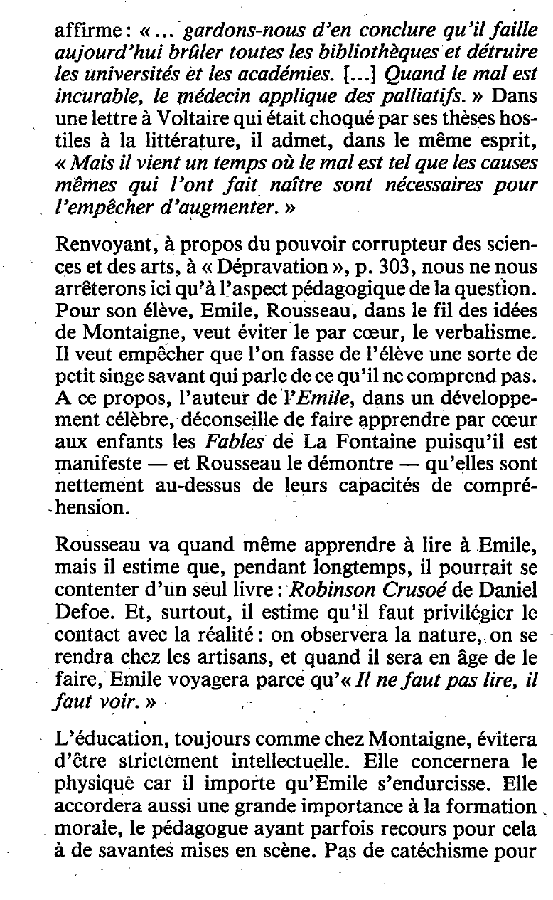 Prévisualisation du document Rousseau et la lecture