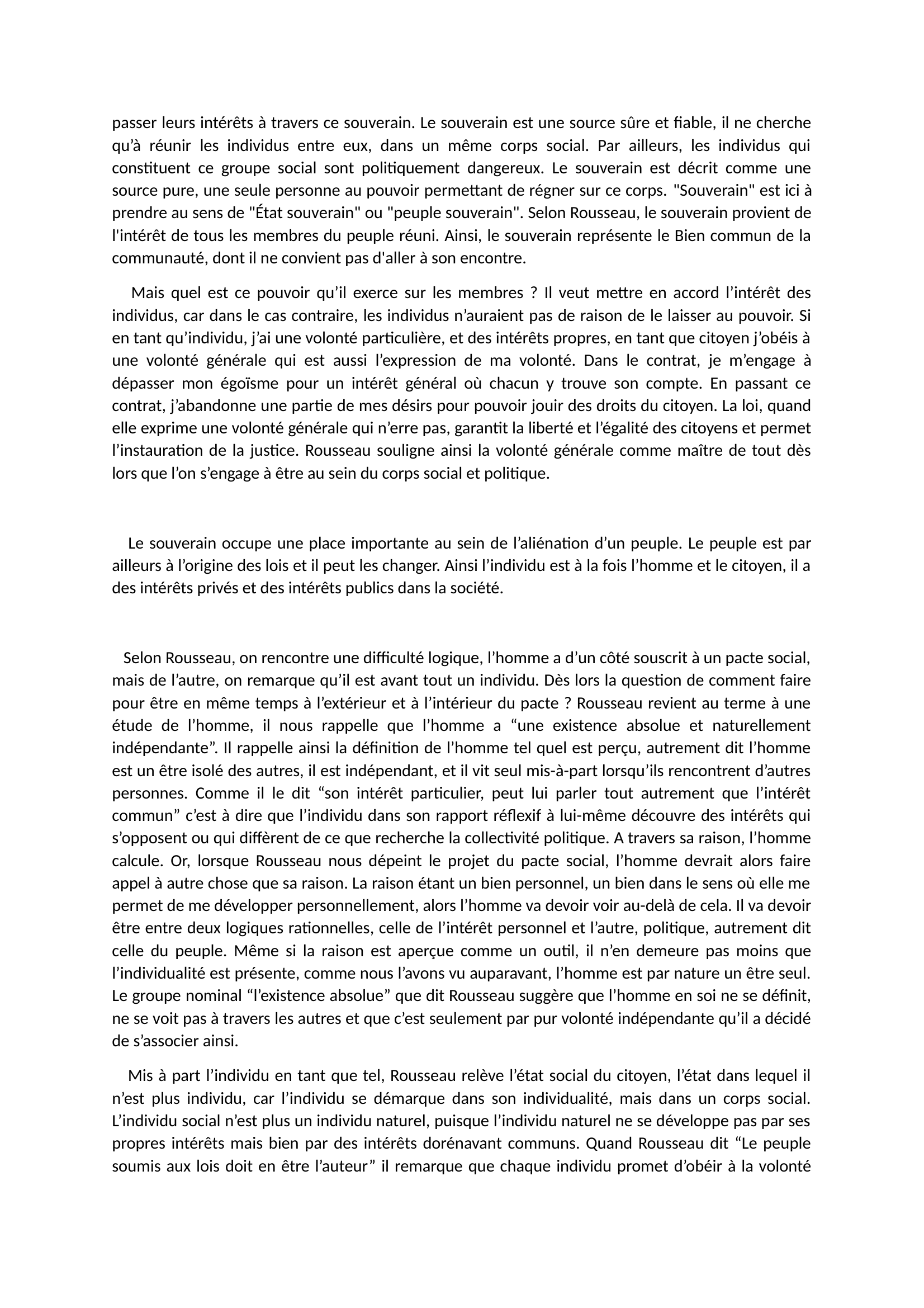Prévisualisation du document Rousseau et le Contrat Social