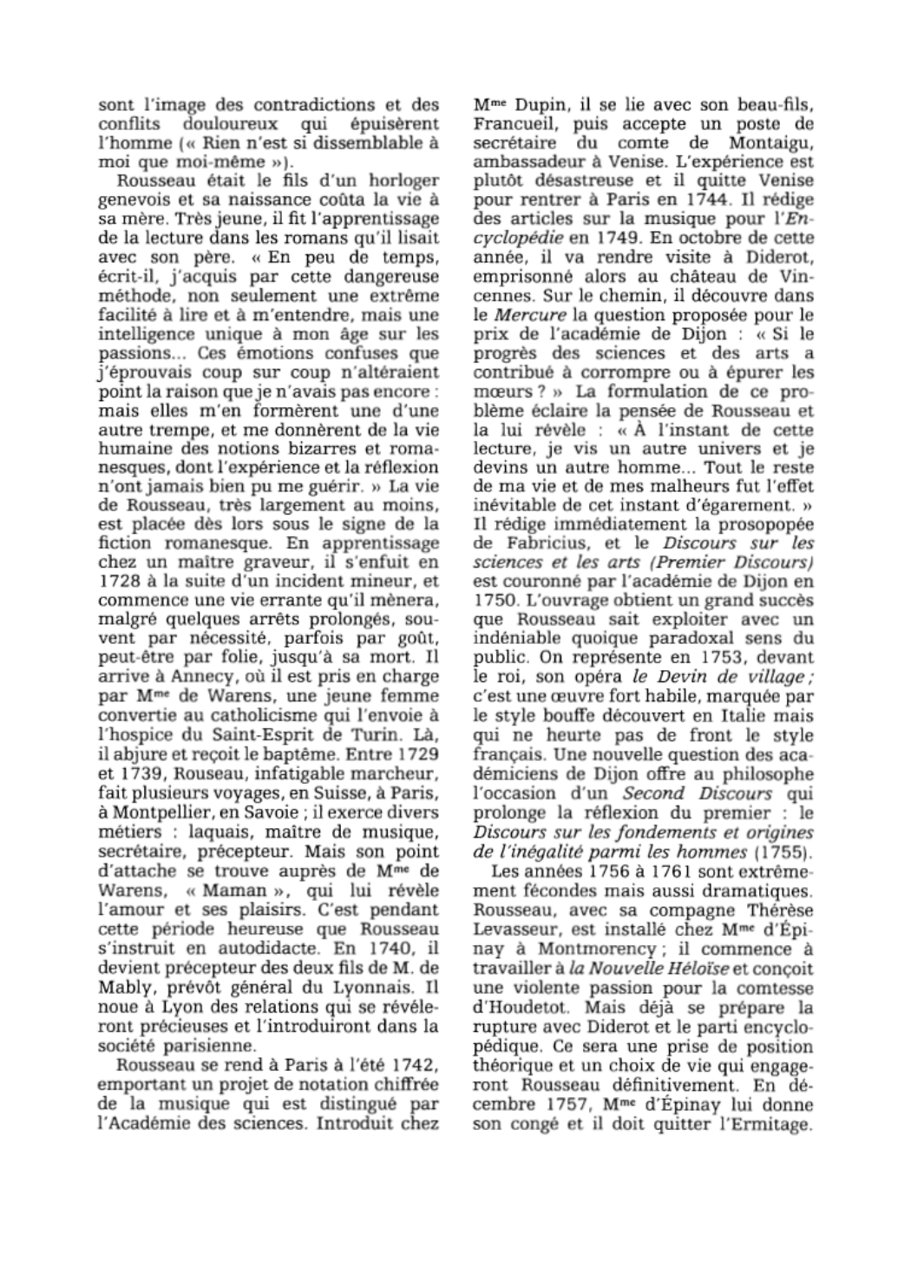 Prévisualisation du document ROUSSEAU (Jean Jacques)
