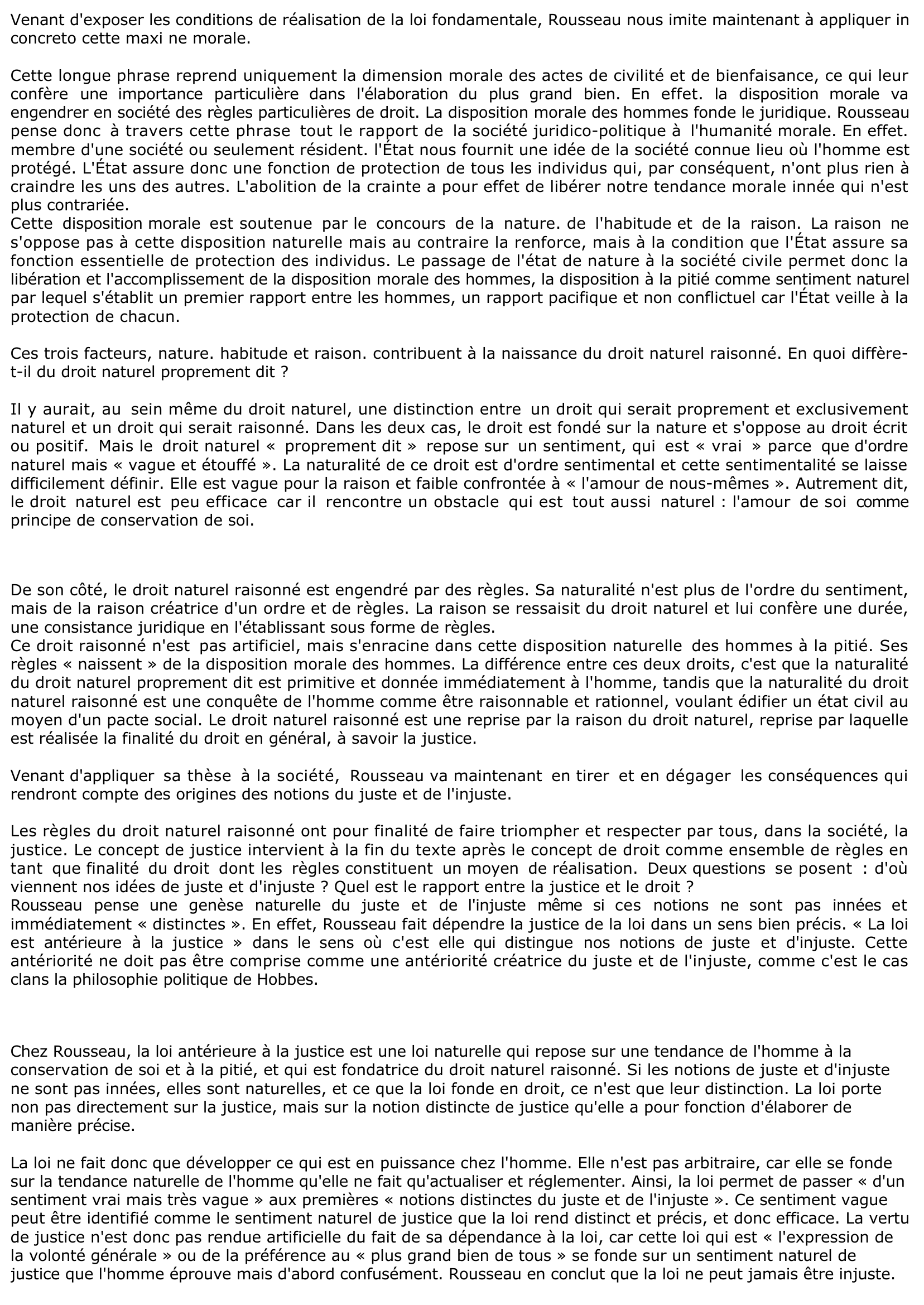 Prévisualisation du document ROUSSEAU: Loi, justice et Etat