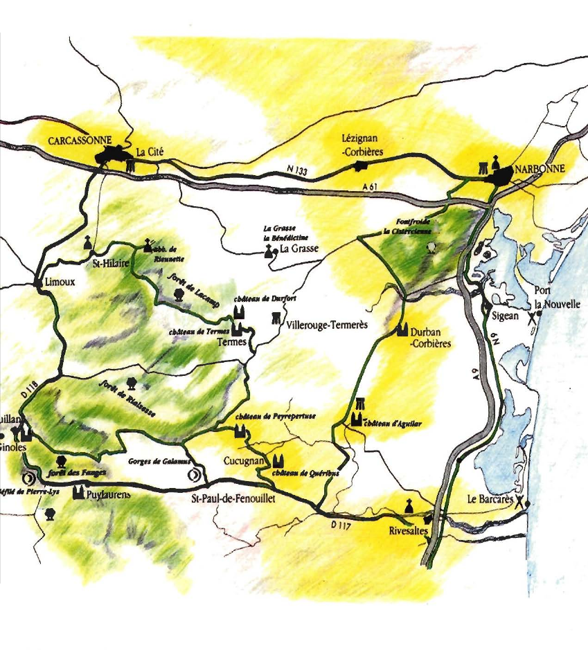Prévisualisation du document ROUSSILLON - LANGUEDOC - CAUSSES 	_ Itinéraire dans les Corbières.