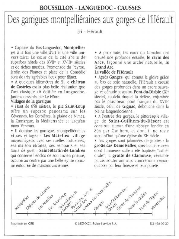 Prévisualisation du document ROUSSILLON - LANGUEDOC - CAUSSESDes garrigues montpelliéraines aux gorges de l'Hérault.