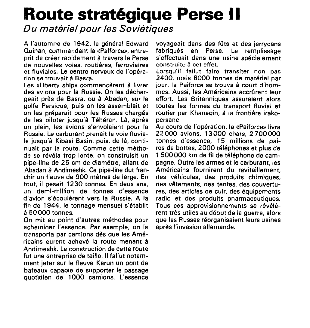 Prévisualisation du document Route stratégique Perse (seconde guerre mondiale).
