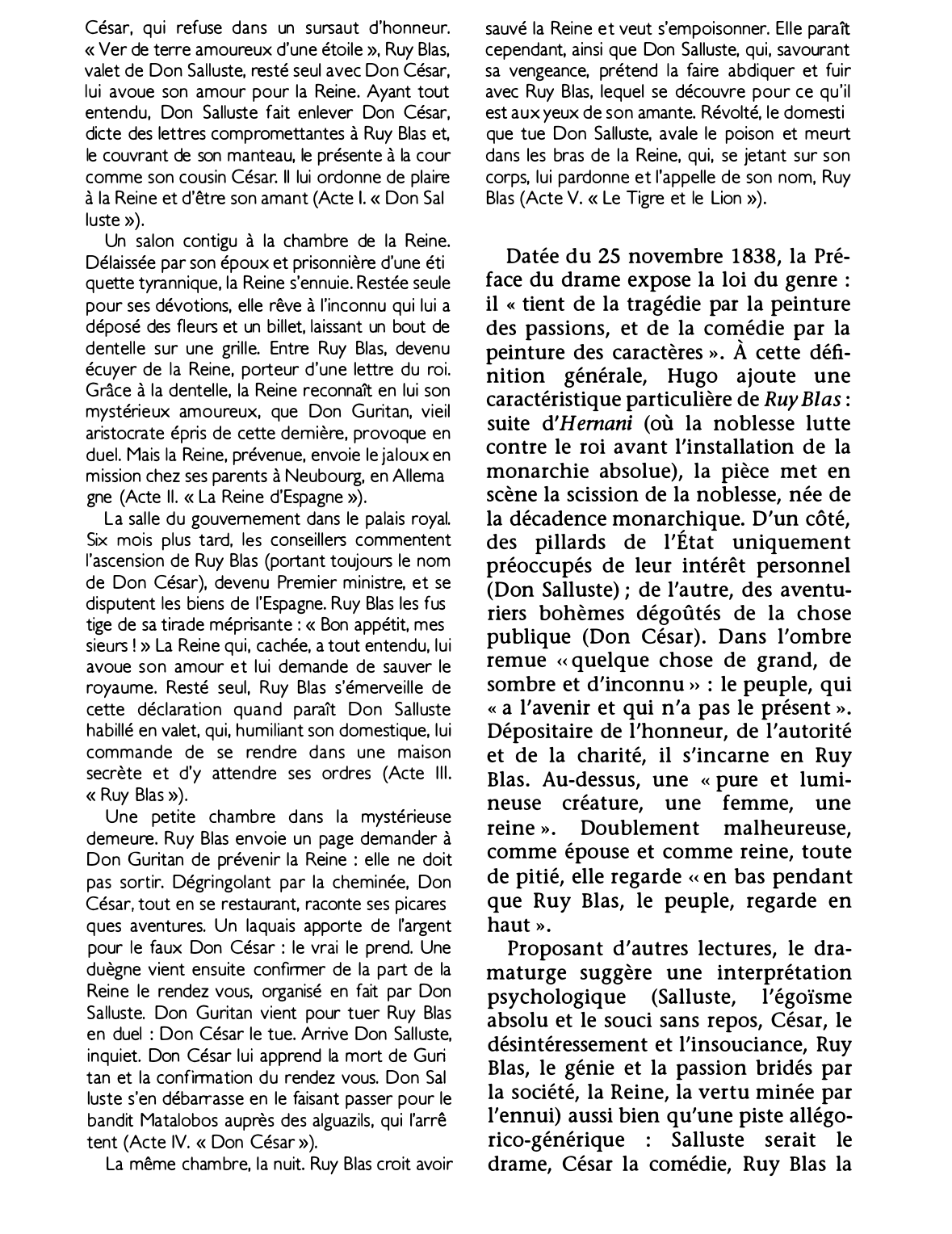 Prévisualisation du document RUY BLAS de Victor Hugo (résumé & analyse)