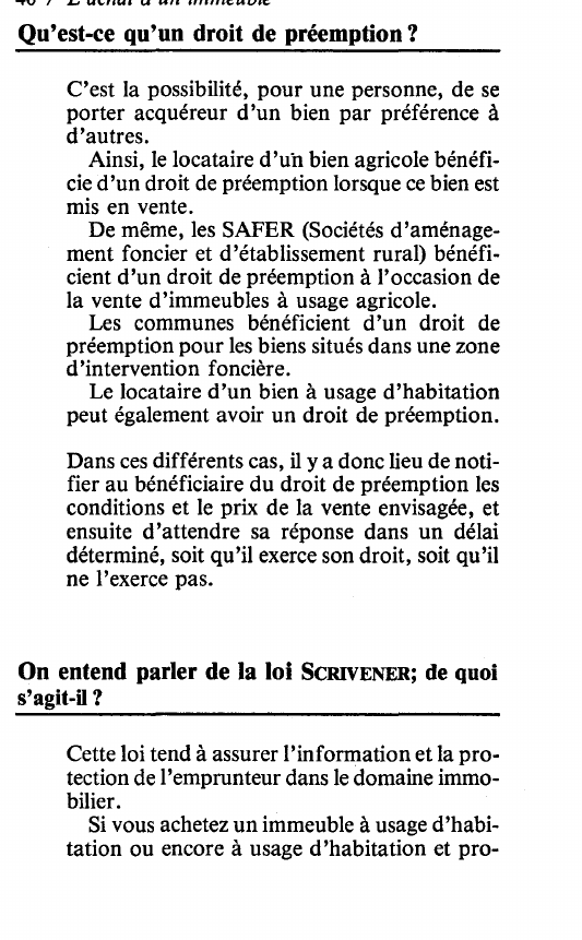 Prévisualisation du document -rv /~u"''"'"u" " 1 tr1rrn;uun;Qu'est-ce qu'un droit de préemption?