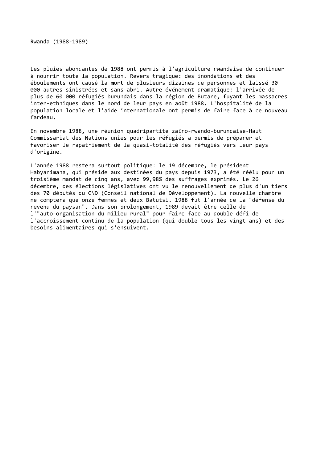 Prévisualisation du document Rwanda (1988-1989)