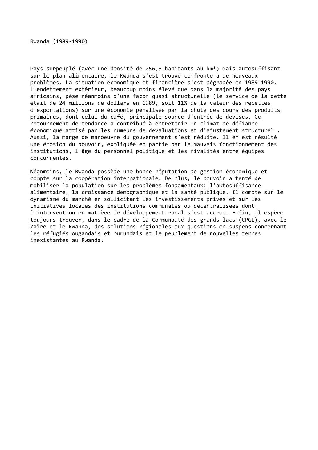 Prévisualisation du document Rwanda (1989-1990)