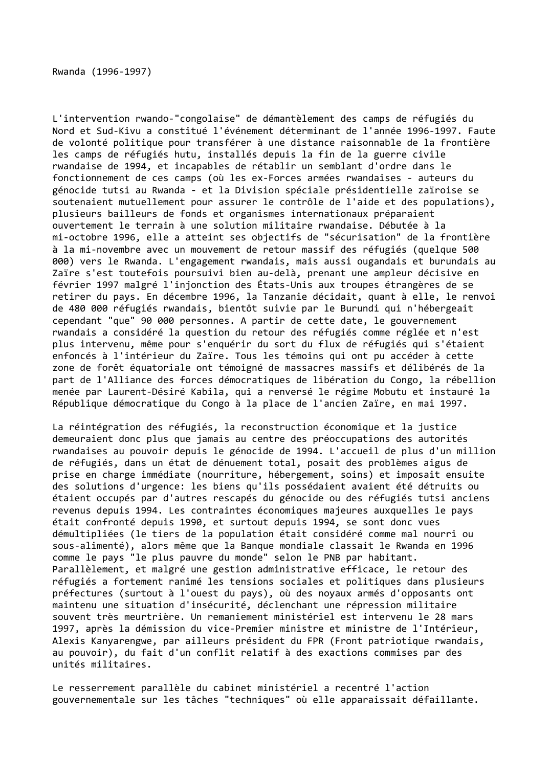 Prévisualisation du document Rwanda (1996-1997)