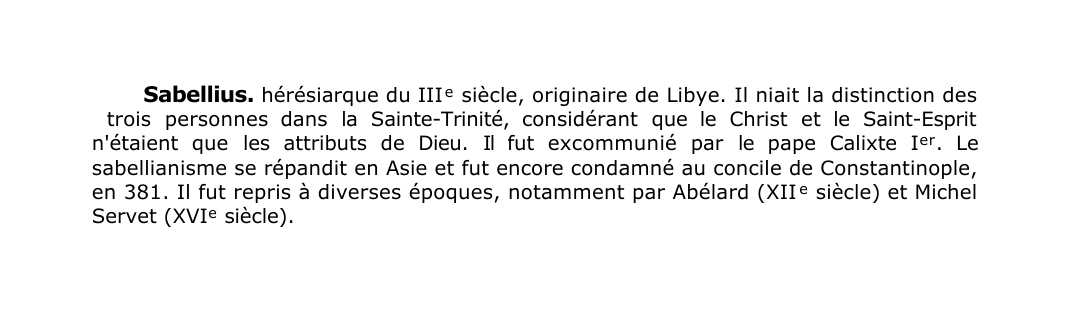 Prévisualisation du document Sabellius.