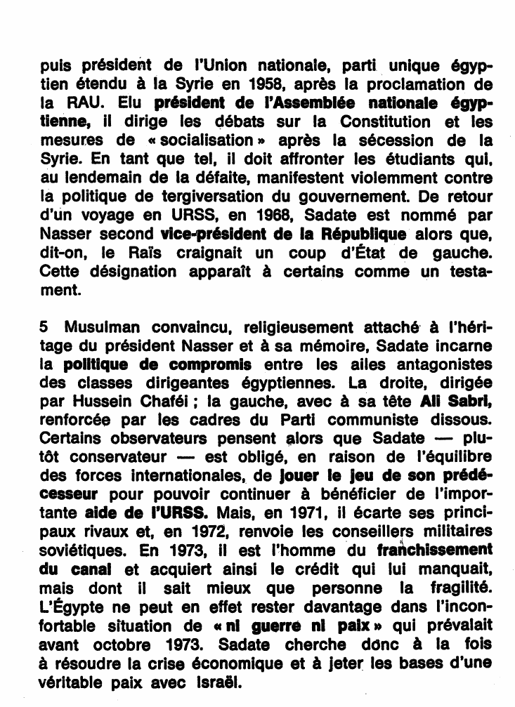 Prévisualisation du document Sadate (Anouar Al-)