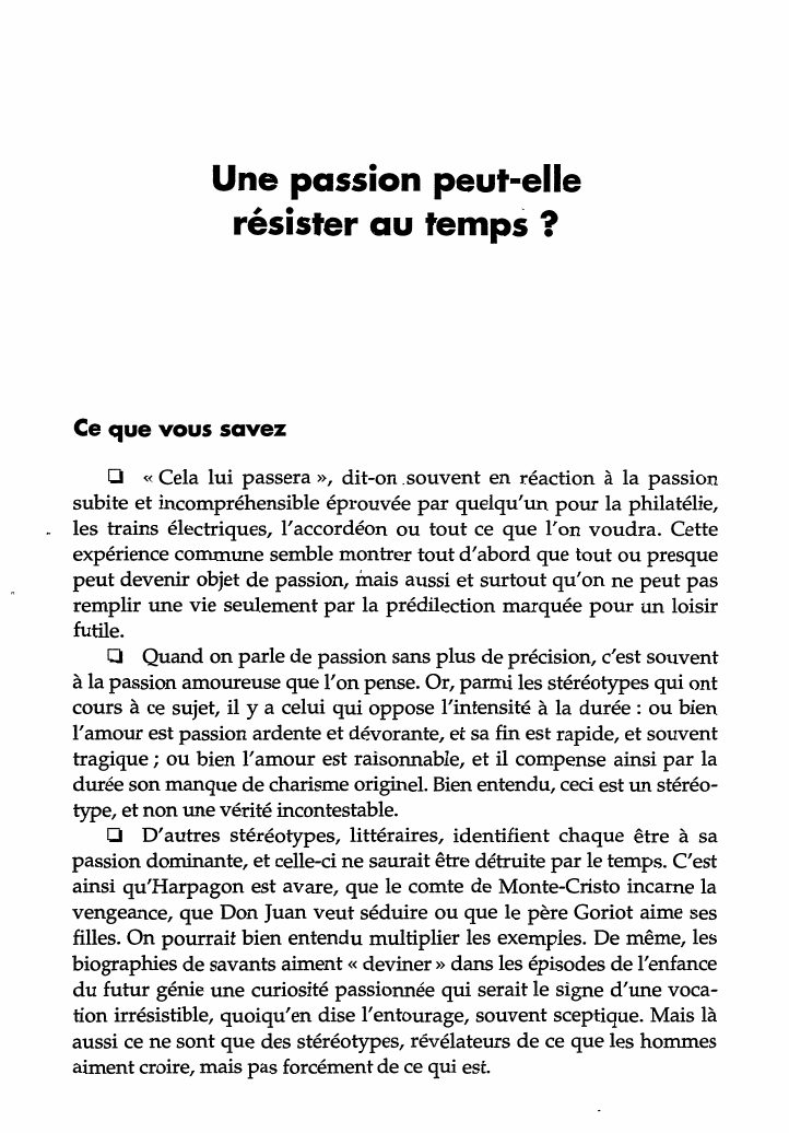 Prévisualisation du document s'agirait de combattre l'illusion de la passion par la raison, en se souve­
nant d'envisager toujours les choses du point...