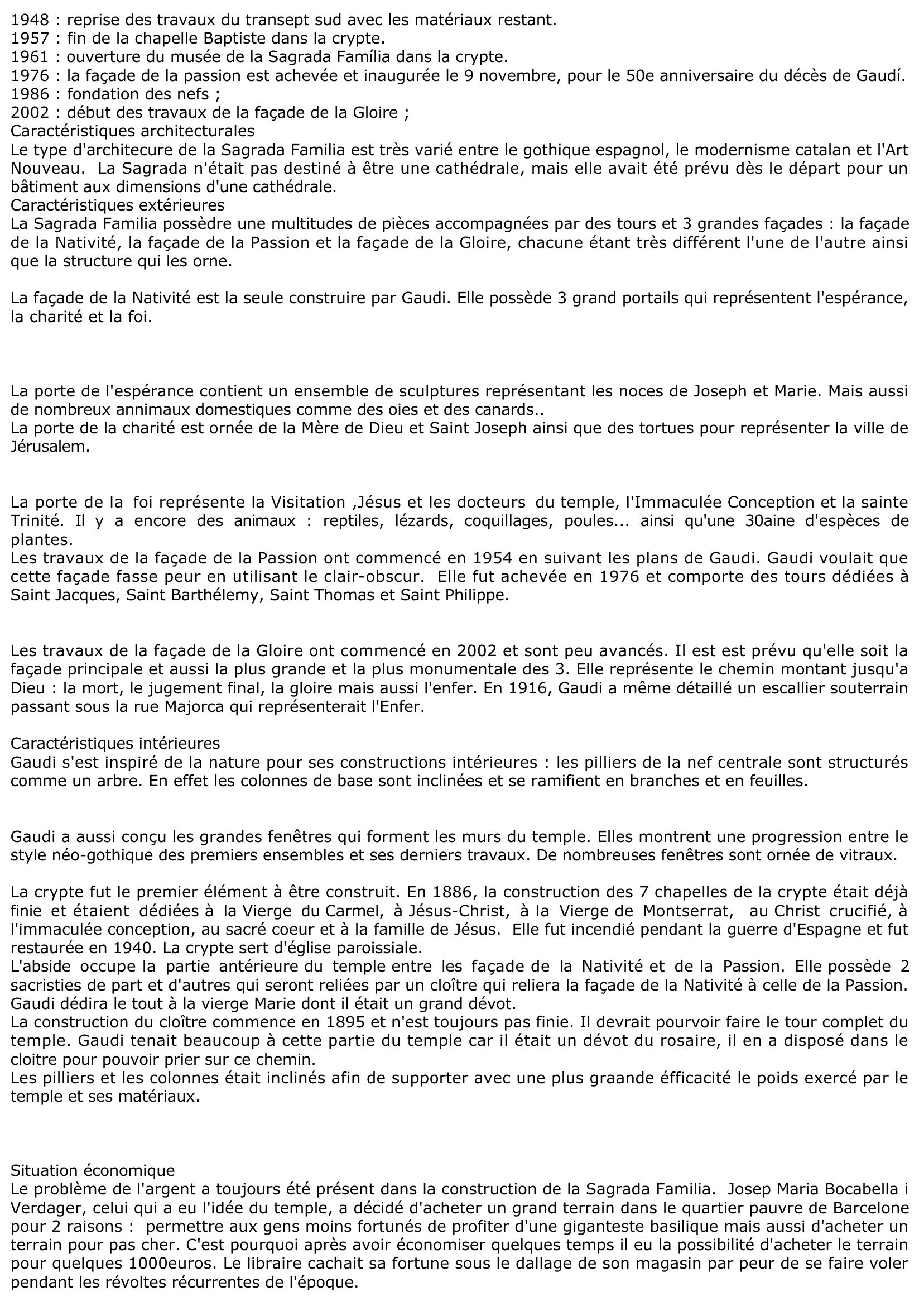 Prévisualisation du document Sagrada Familia : Analyse ( Histoire )