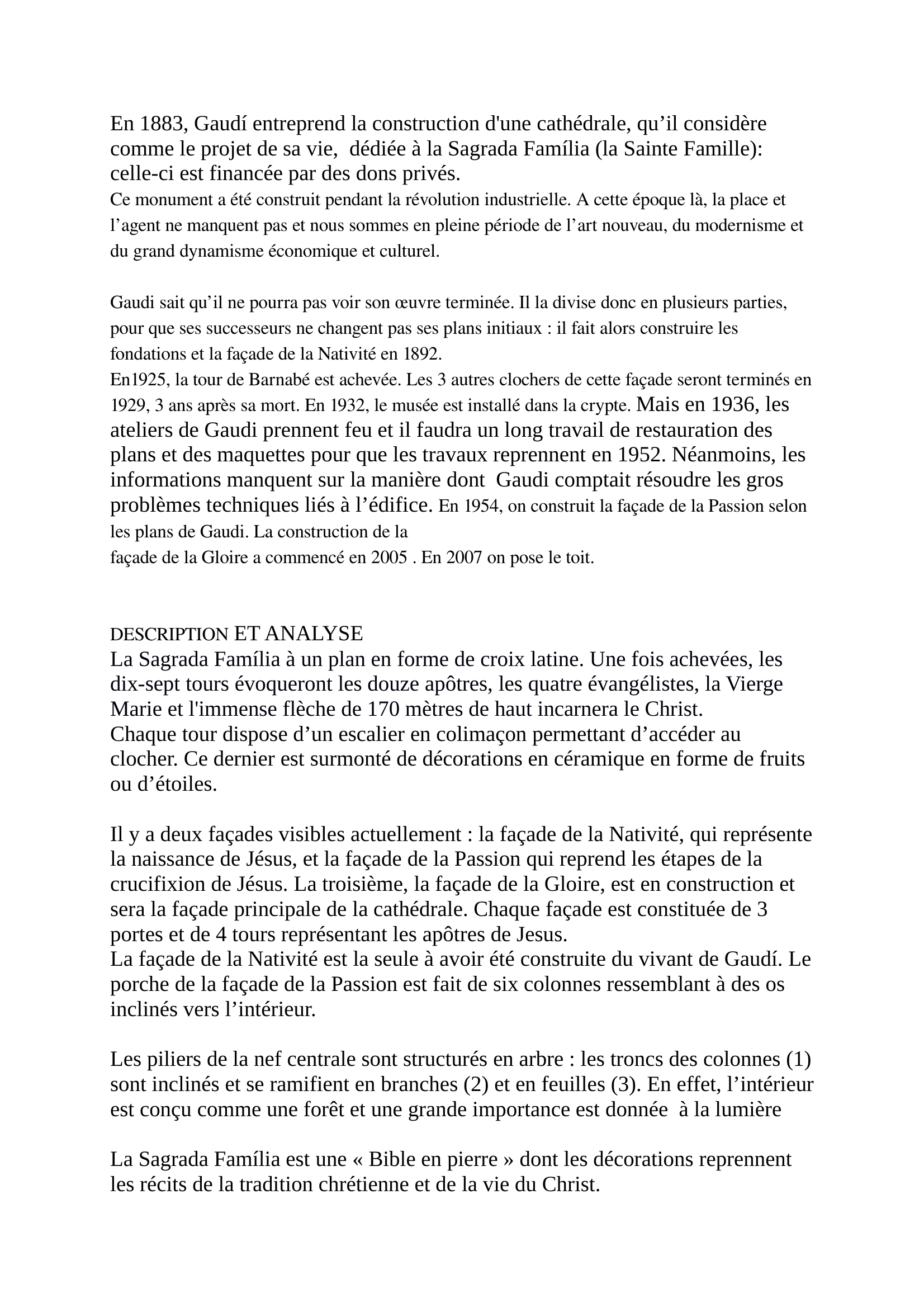 Prévisualisation du document Sagrada Familia