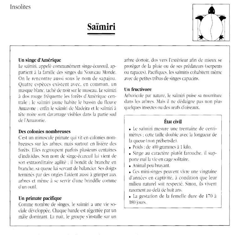 Prévisualisation du document Saïmiri.