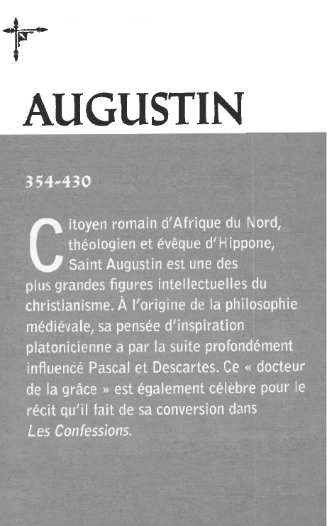 Prévisualisation du document Saint Augustin