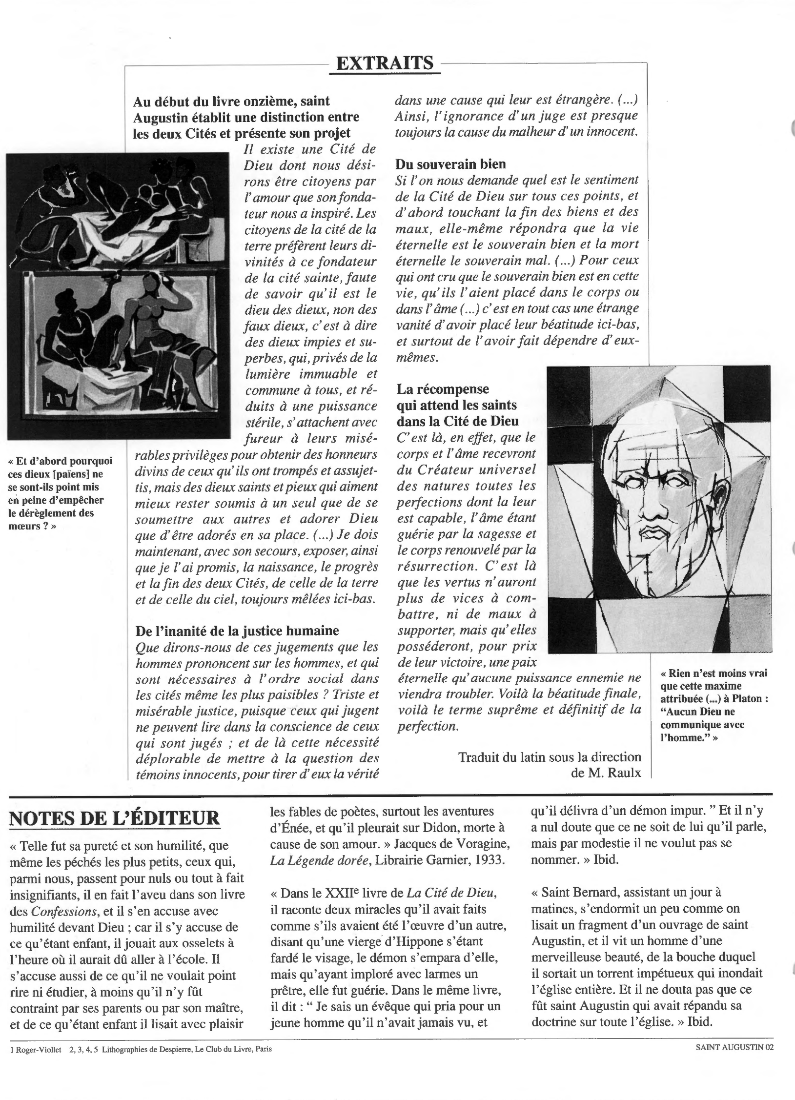 Prévisualisation du document Saint Augustin: La Cité de Dieu