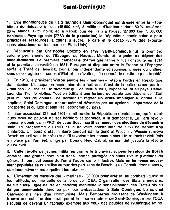 Prévisualisation du document Saint-Domingue