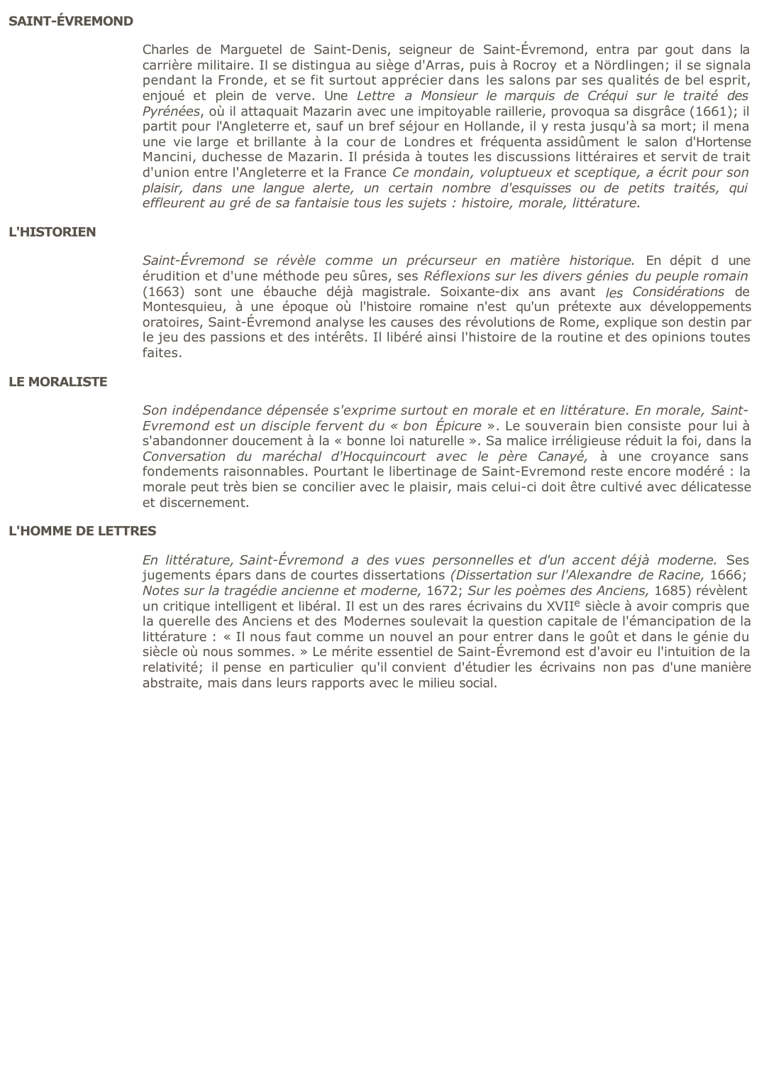 Prévisualisation du document SAINT-ÉVREMOND