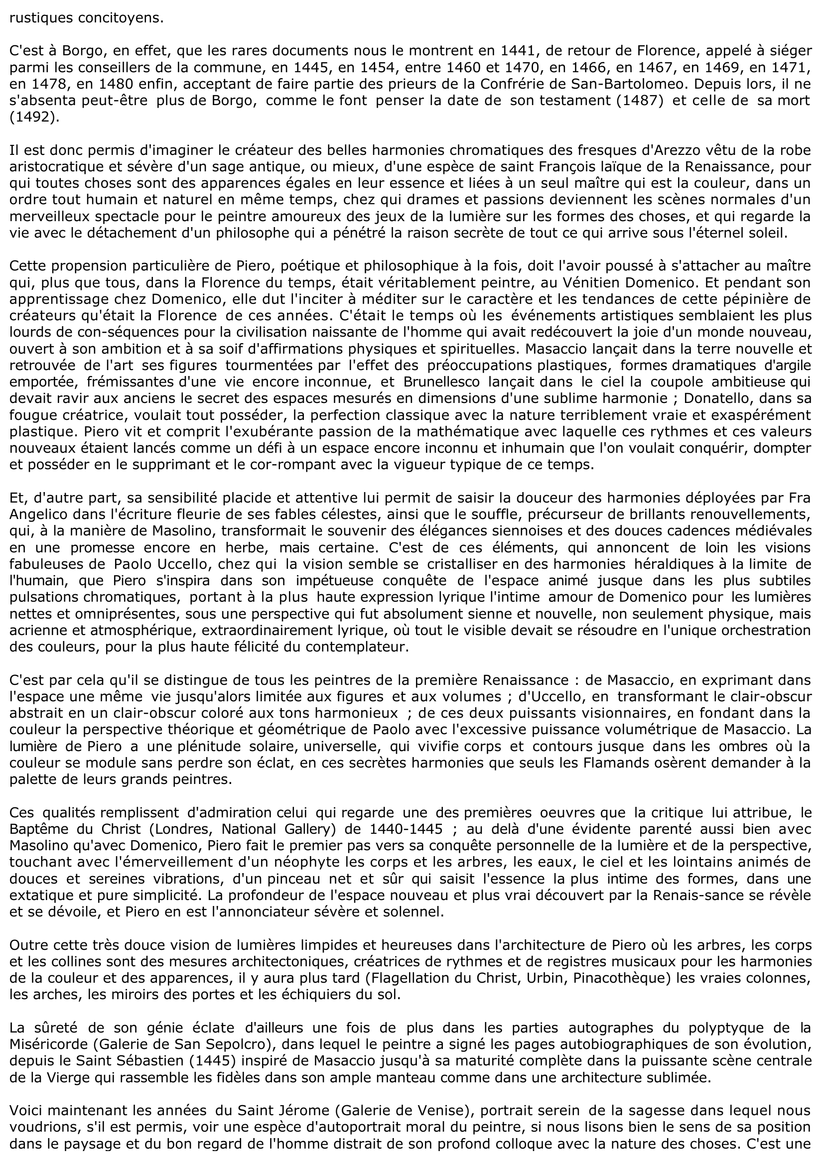 Prévisualisation du document SAINT JÉRÔME ET UN DÉVOT de Piero della Francesca