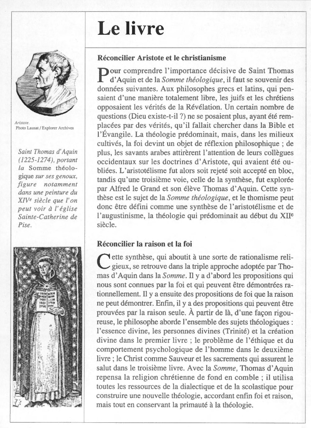 Prévisualisation du document Saint Thomas d'AQUIN : Somme théologique