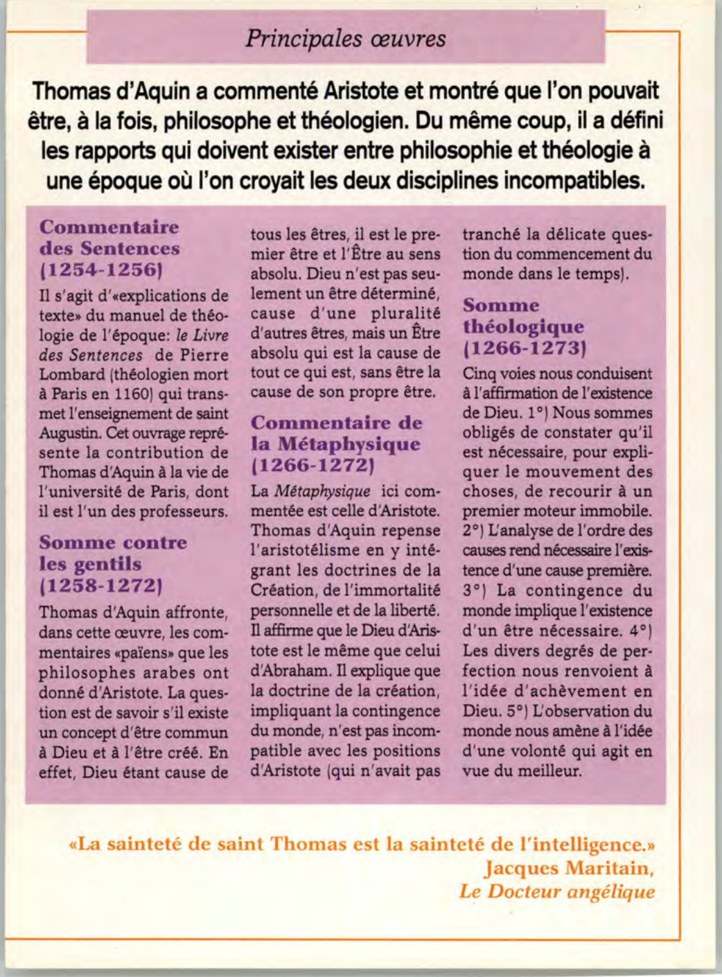Prévisualisation du document Saint Thomas d’Aquin (Vie, œuvre, Apports, Concepts, Commentaires).